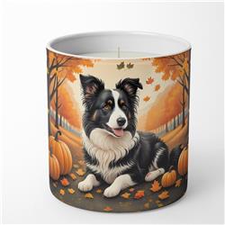 DAC1022CDL 10 oz Unisex Border Collie Fall Decorative Soy Candle