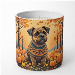10 oz Unisex Border Terrier Fall Decorative Soy Candle