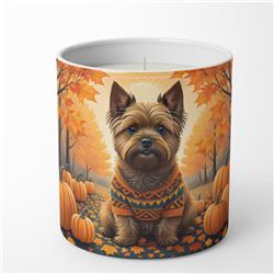 10 oz Unisex Cairn Terrier Fall Decorative Soy Candle