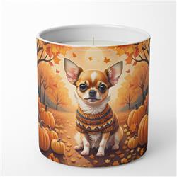 10 oz Unisex Chihuahua Fall Decorative Soy Candle