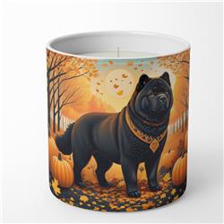 10 oz Unisex Black Chow Chow Fall Decorative Soy Candle