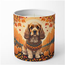 DAC1038CDL 10 oz Unisex Cocker Spaniel Fall Decorative Soy Candle