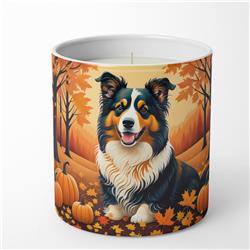 10 oz Unisex Collie Fall Decorative Soy Candle