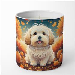 10 oz Unisex Coton De Tulear Fall Decorative Soy Candle