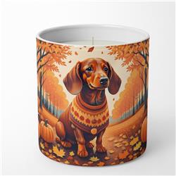 10 oz Unisex Dachshund Fall Decorative Soy Candle