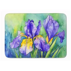 19 x 27 in. Unisex Tennessee Iris in Watercolor Memory Foam Kitchen Mat