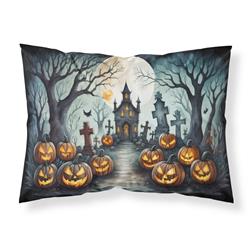 20.5 x 30 in. Unisex Graveyard Spooky Halloween Fabric Standard Pillowcase