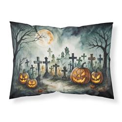 20.5 x 30 in. Unisex Graveyard Spooky Halloween Fabric Standard Pillowcase