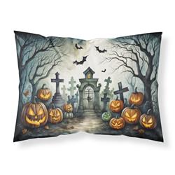 20.5 x 30 in. Unisex Graveyard Spooky Halloween Fabric Standard Pillowcase