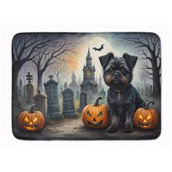 19 x 27 in. Unisex Affenpinscher Spooky Halloween Memory Foam Kitchen Mat