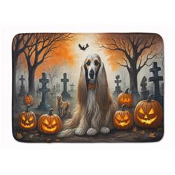 19 x 27 in. Unisex Afghan Hound Spooky Halloween Memory Foam Kitchen Mat