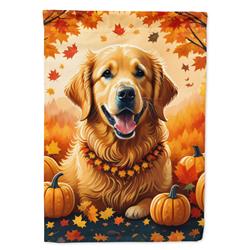 DAC1049CHF 40 x 28 in. Golden Retriever Fall House Flag