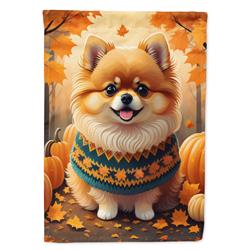 DAC1062CHF 40 x 28 in. Pomeranian Fall House Flag