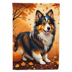 DAC1071CHF 40 x 28 in. Sheltie Fall House Flag