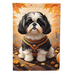 DAC1073CHF 40 x 28 in. Shih Tzu Fall House Flag