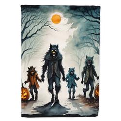 DAC2279CHF 40 x 28 in. Werewolves Spooky Halloween House Flag