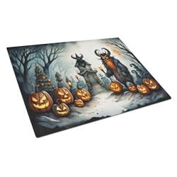 DAC2247LCB 15 x 12 in. Unisex Krampus The Christmas Demon Spooky Halloween Glass Cutting Board - Large