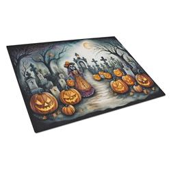 DAC2251LCB 15 x 12 in. Unisex La Catrina Skeleton Spooky Halloween Glass Cutting Board - Large