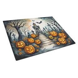 DAC2256LCB 15 x 12 in. Unisex Marigold Spooky Halloween Glass Cutting Board - Large