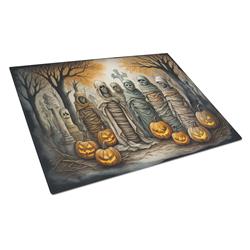 DAC2257LCB 15 x 12 in. Unisex Mummies Spooky Halloween Glass Cutting Board - Large