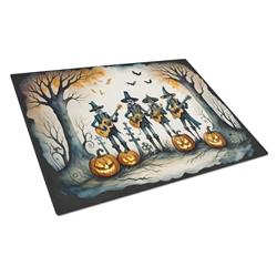 DAC2261LCB 15 x 12 in. Unisex Mariachi Skeleton Band Spooky Halloween Glass Cutting Board - Large