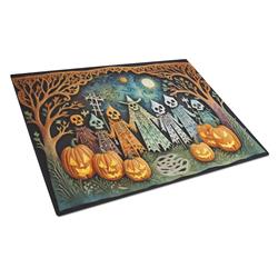 DAC2264LCB 15 x 12 in. Unisex Papel Picado Skeletons Spooky Halloween Glass Cutting Board - Large