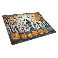 DAC2265LCB 15 x 12 in. Unisex Papel Picado Skeletons Spooky Halloween Glass Cutting Board - Large