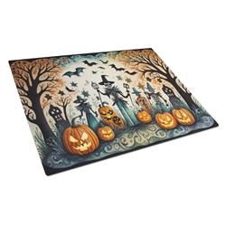 DAC2266LCB 15 x 12 in. Unisex Papel Picado Skeletons Spooky Halloween Glass Cutting Board - Large
