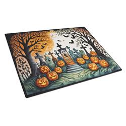 DAC2267LCB 15 x 12 in. Unisex Papel Picado Skeletons Spooky Halloween Glass Cutting Board - Large