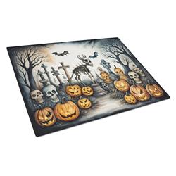 DAC2269LCB 15 x 12 in. Unisex Pet Cemetery Spooky Halloween Glass Cutting Board - Large