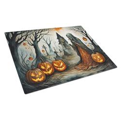DAC2277LCB 15 x 12 in. Unisex The Weeping Woman Spooky Halloween Glass Cutting Board - Large