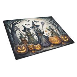 DAC2285LCB 15 x 12 in. Unisex Witches Spooky Halloween Glass Cutting Board - Large