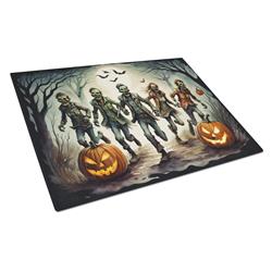 DAC2288LCB 15 x 12 in. Unisex Zombies Spooky Halloween Glass Cutting Board - Large