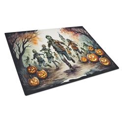 DAC2290LCB 15 x 12 in. Unisex Zombies Spooky Halloween Glass Cutting Board - Large