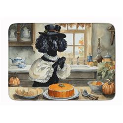 19 x 27 in. Unisex Poodle Fall Kitchen Pumpkins Memory Foam Kitchen Mat