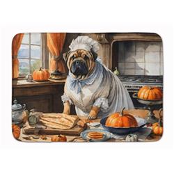 19 x 27 in. Unisex Shar Pei Fall Kitchen Pumpkins Memory Foam Kitchen Mat