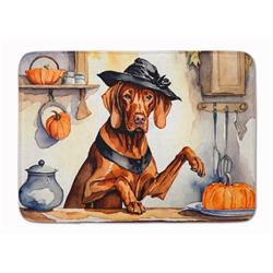 19 x 27 in. Unisex Vizsla Fall Kitchen Pumpkins Memory Foam Kitchen Mat