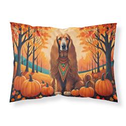 20.5 x 30 in. Unisex Afghan Hound Fall Fabric Standard Pillowcase