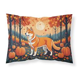 20.5 x 30 in. Unisex Akita Fall Fabric Standard Pillowcase