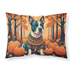20.5 x 30 in. Unisex Pit Bull Terrier Fall Fabric Standard Pillowcase
