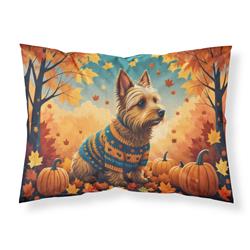 DAC1010PILLOWCASE 20.5 x 30 in. Unisex Australian Terrier Terrier Fall Fabric Standard Pillowcase