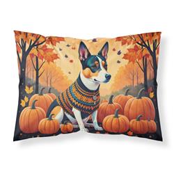 DAC1012PILLOWCASE 20.5 x 30 in. Unisex Basenji Fall Fabric Standard Pillowcase