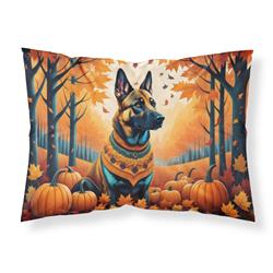 20.5 x 30 in. Unisex Belgian Malinois Fall Fabric Standard Pillowcase