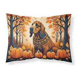 20.5 x 30 in. Unisex Bloodhound Fall Fabric Standard Pillowcase