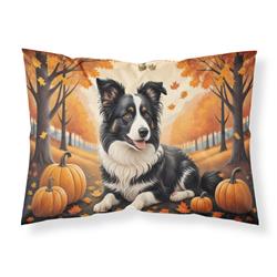 20.5 x 30 in. Unisex Border Collie Fall Fabric Standard Pillowcase