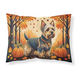 DAC1075PILLOWCASE 20.5 x 30 in. Unisex Silky Terrier Fall Fabric Standard Pillowcase
