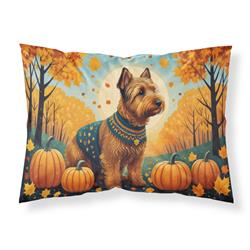 20.5 x 30 in. Unisex Welsh Terrier Fall Fabric Standard Pillowcase