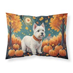 20.5 x 30 in. Unisex Westie Fall Fabric Standard Pillowcase