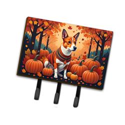 9 x 6 in. Unisex Red Basenji Fall Leash or Key Holder