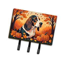 9 x 6 in. Unisex Basset Hound Fall Leash or Key Holder